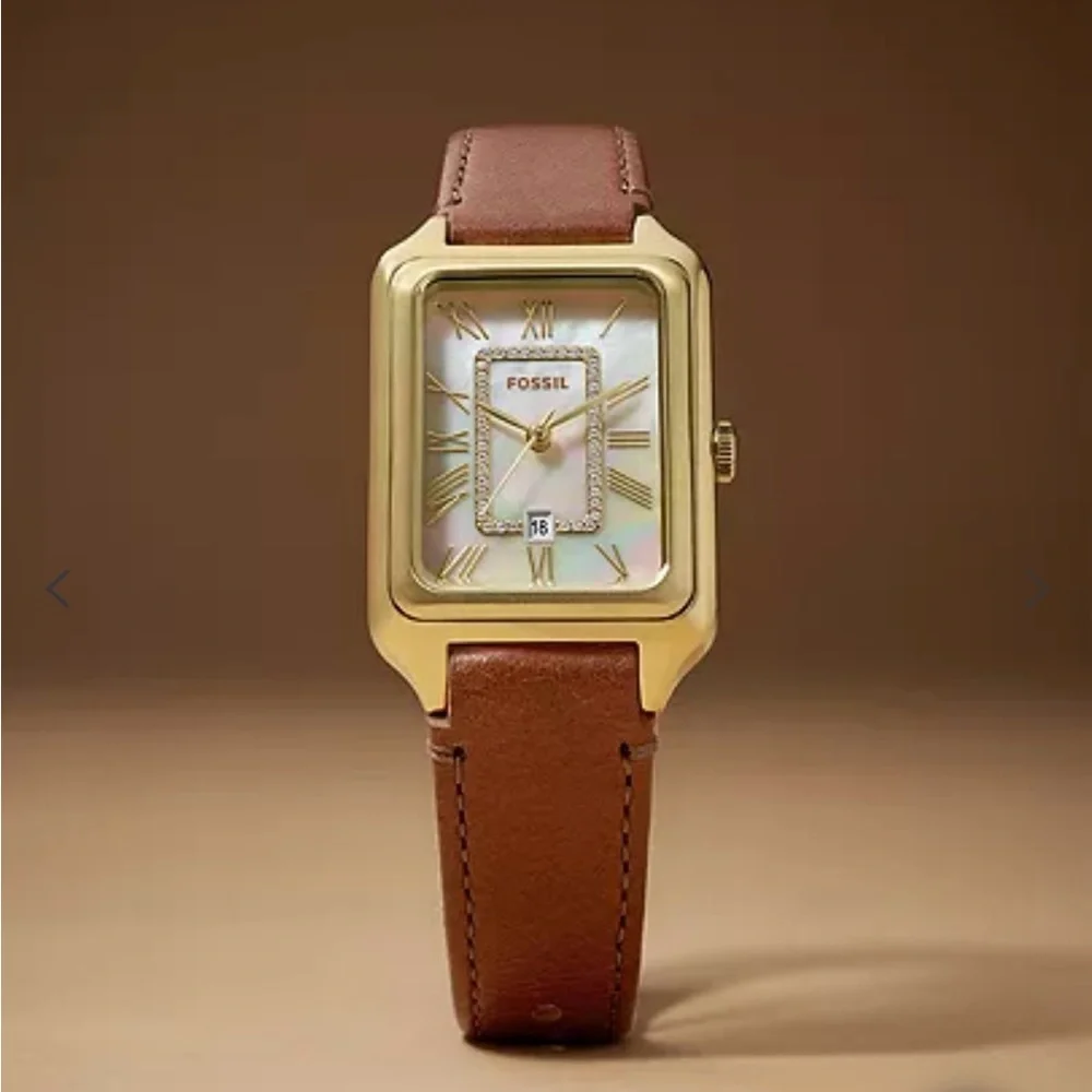 COPY - Fossil watch: Raquel Three-Hand Date Medium Brown Leather Watch - Picture 5 of 5